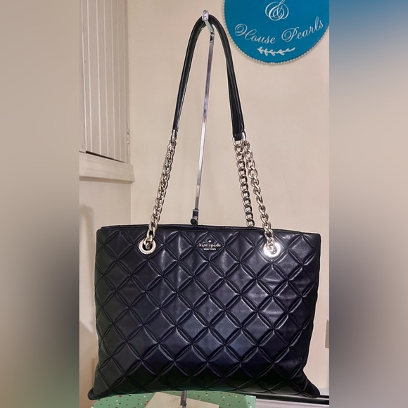 Kate Spade ♠️ Carey Large Leather Shoulder Bag - Picture 1 of 16